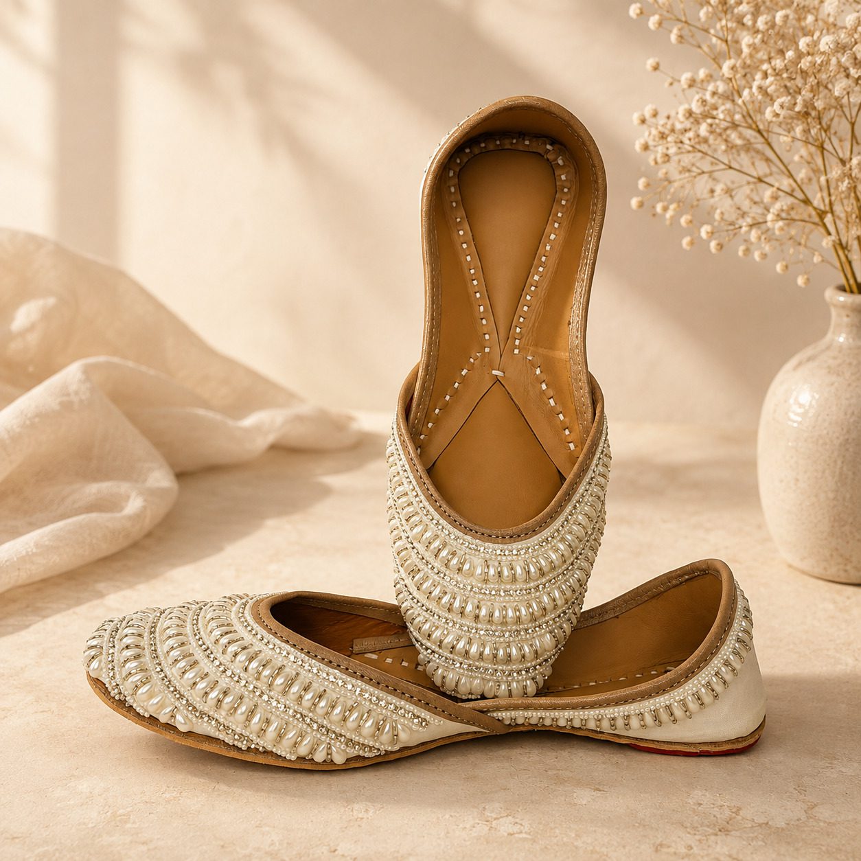 Pearl Stripel Jutti